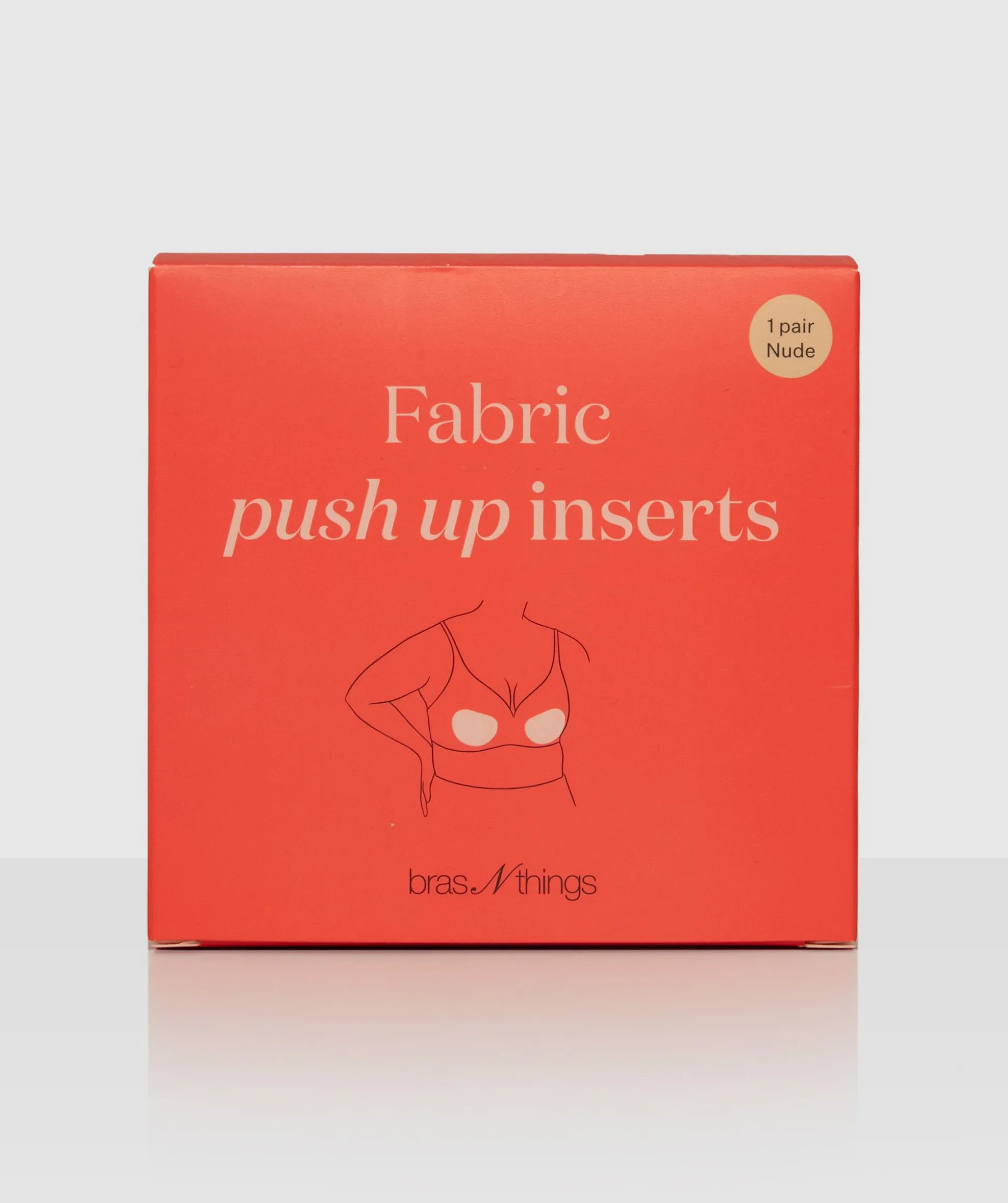 Adhesive Fabric Push Up Pads - Nude