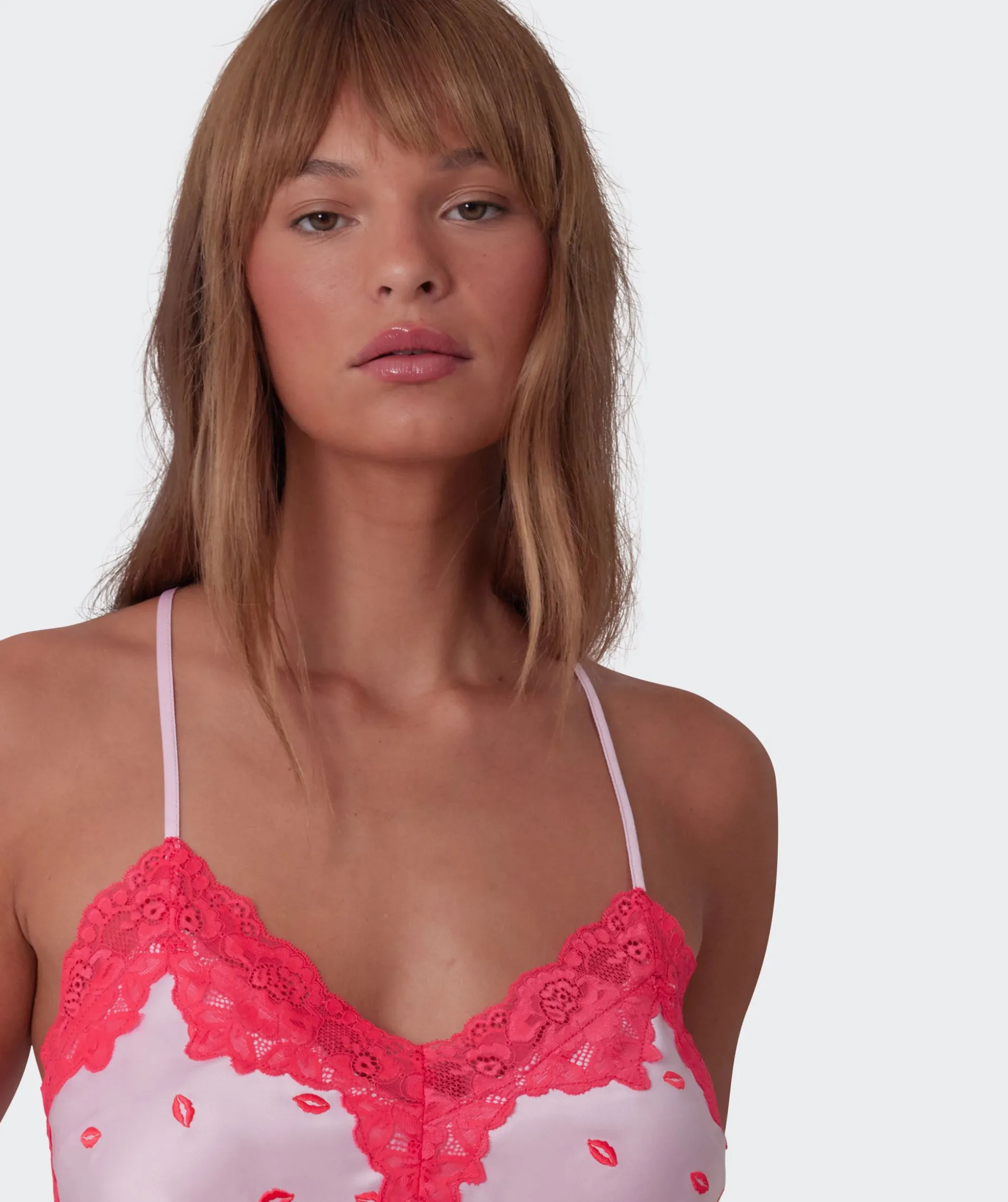 Angelica Kisses Cami - Print/Pink