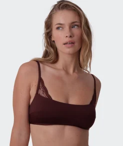 Anusha Wirefree Bra - Dark Brown