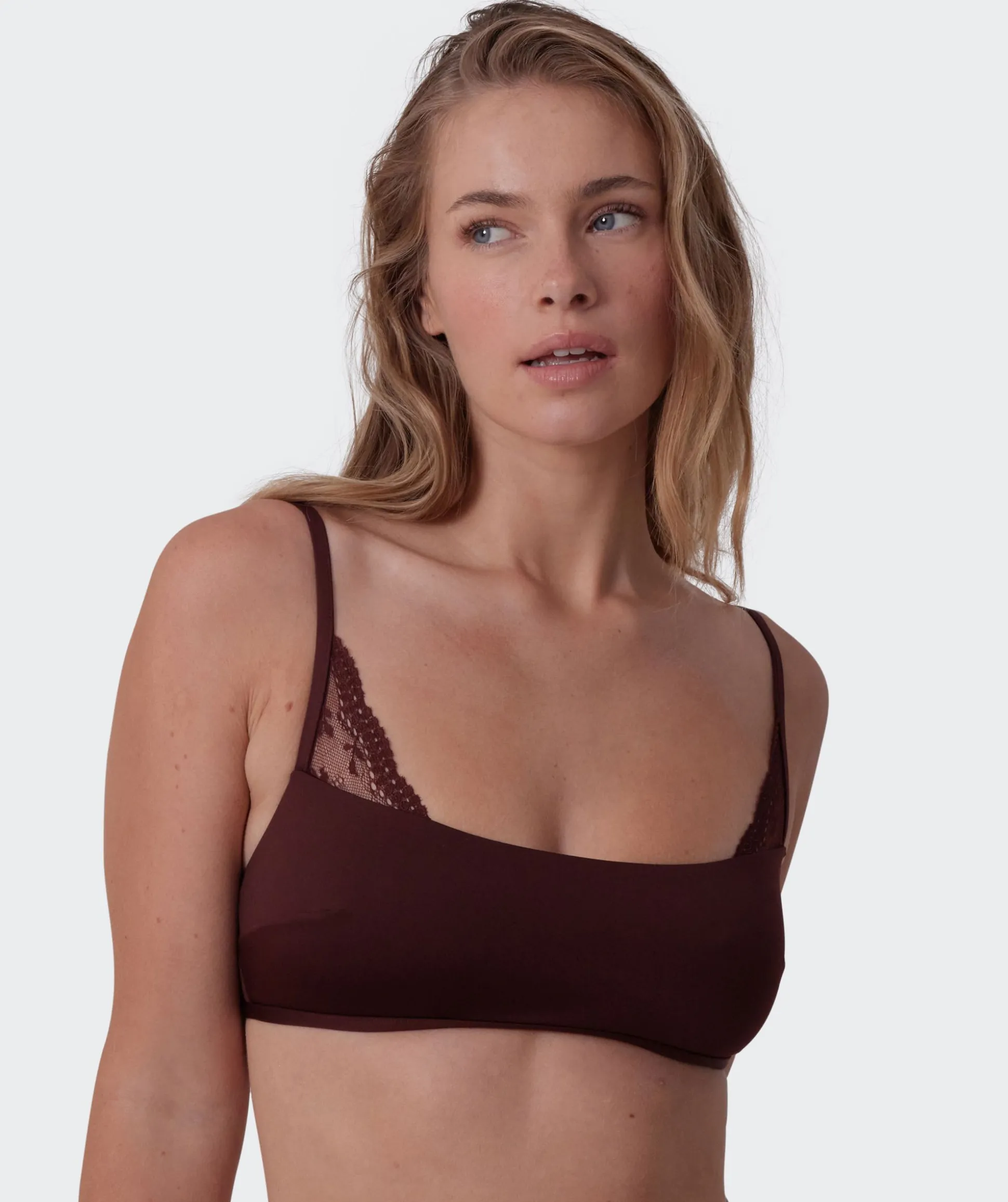 Anusha Wirefree Bra - Dark Brown
