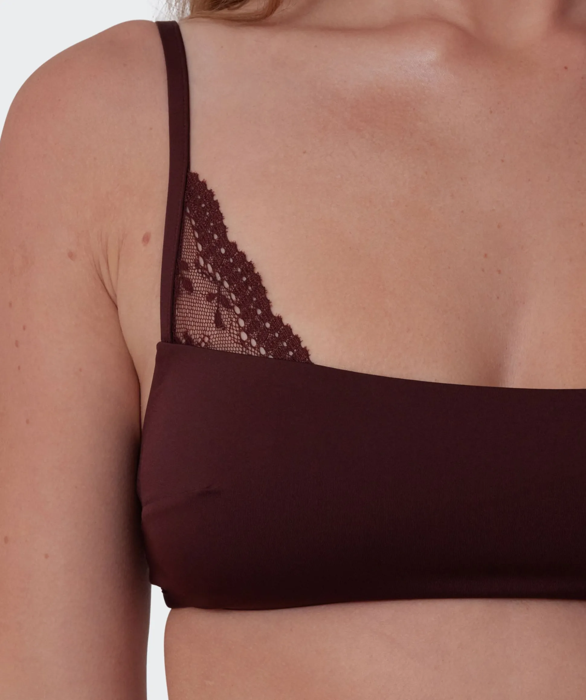 Anusha Wirefree Bra - Dark Brown