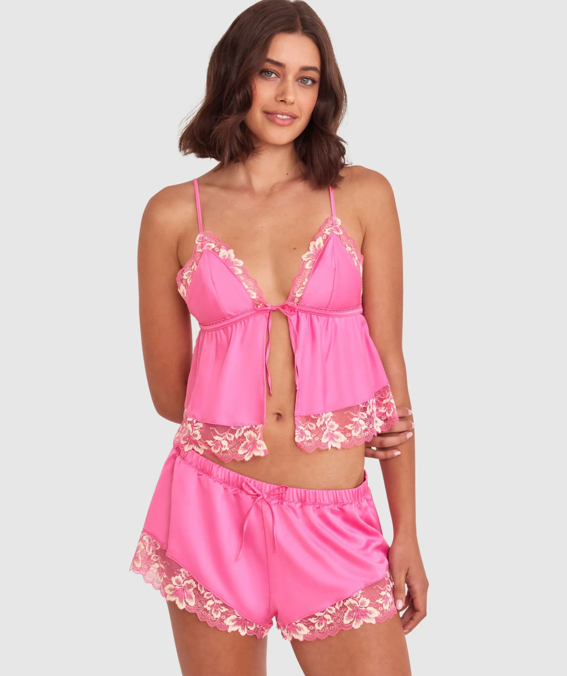 Arla Cami - Pink/Light Yellow