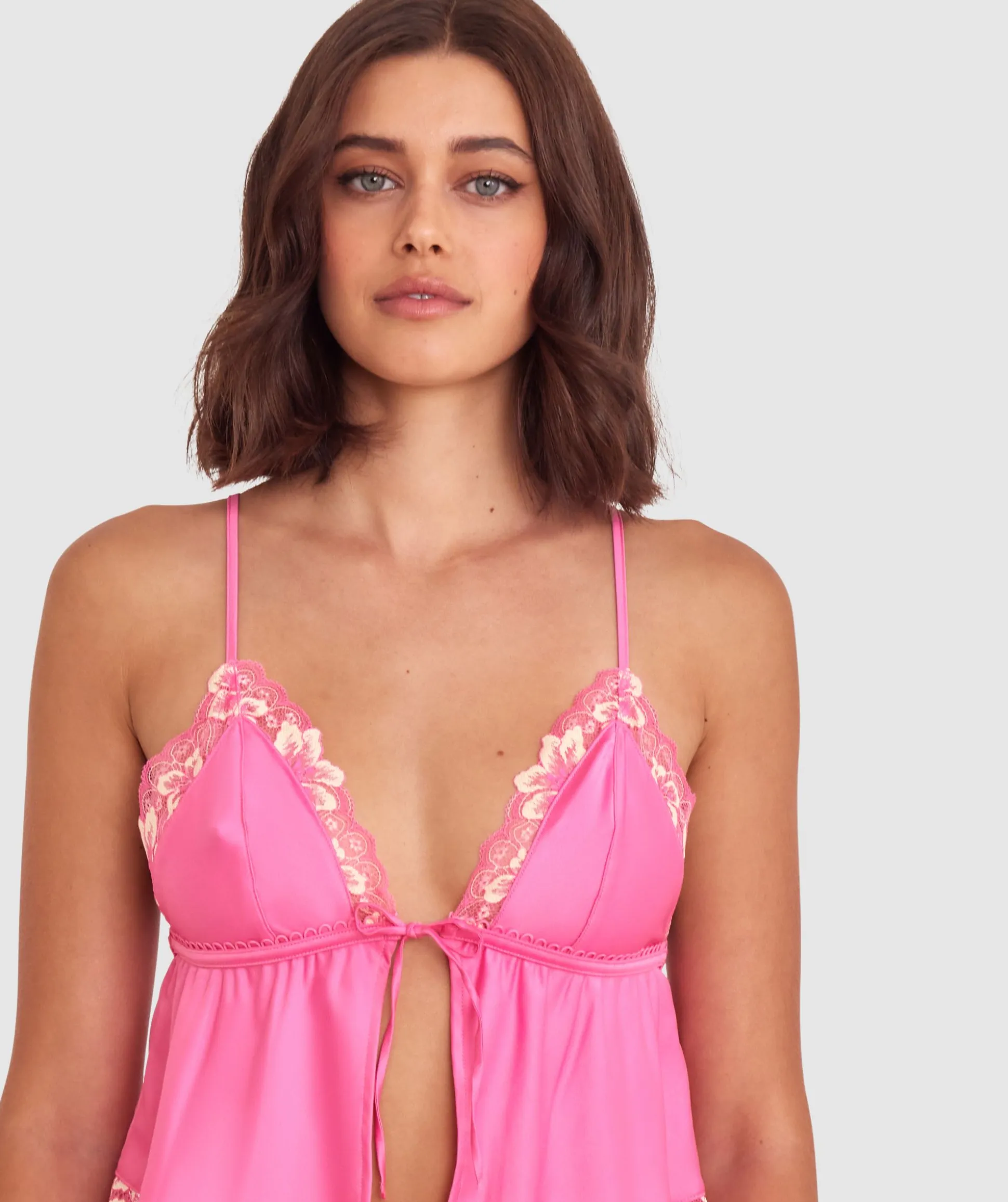 Arla Cami - Pink/Light Yellow