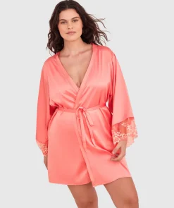 Arla Short Wrap - Dark Coral