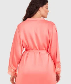 Arla Short Wrap - Dark Coral