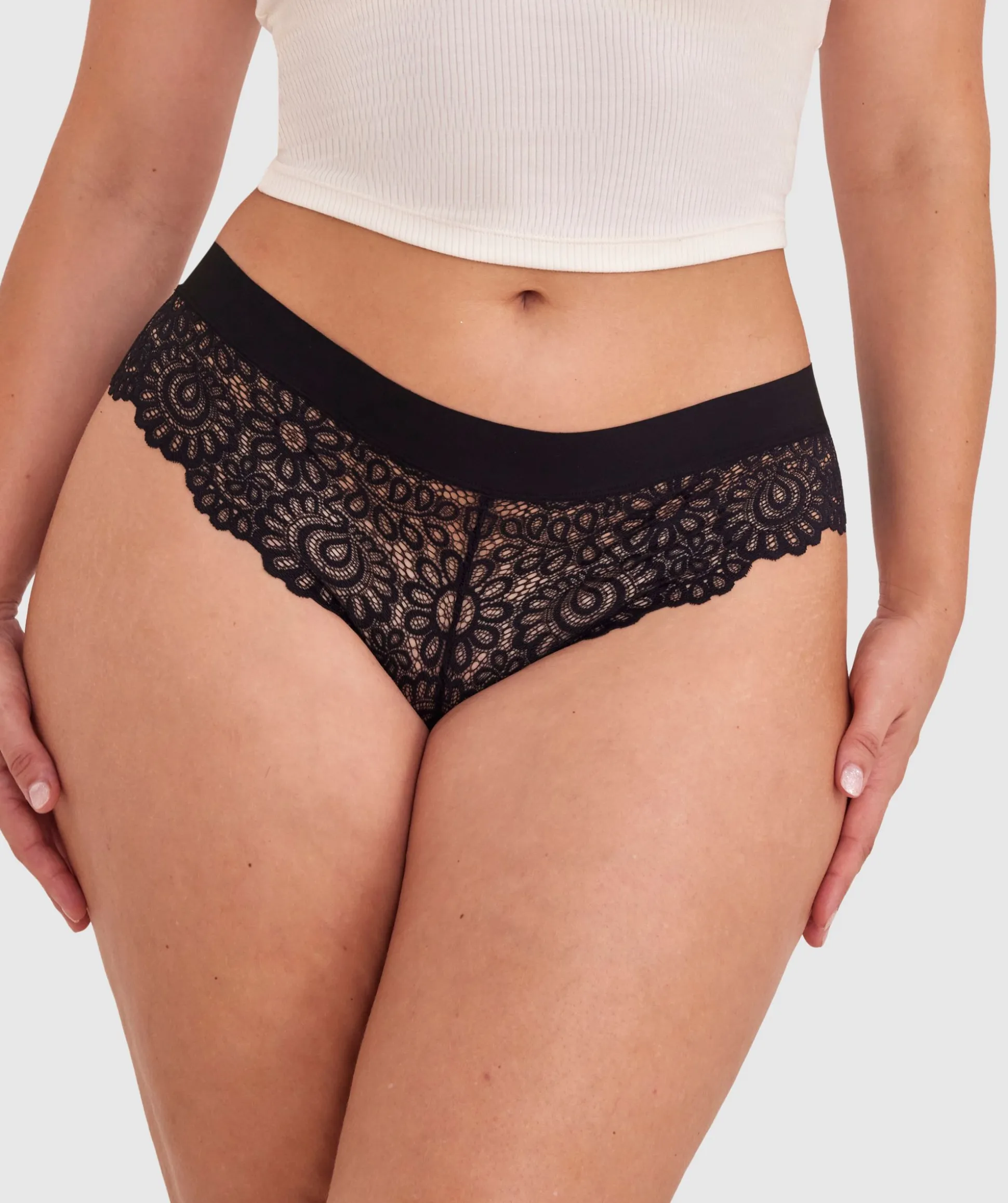 Audrey Brazilian Knicker - Black