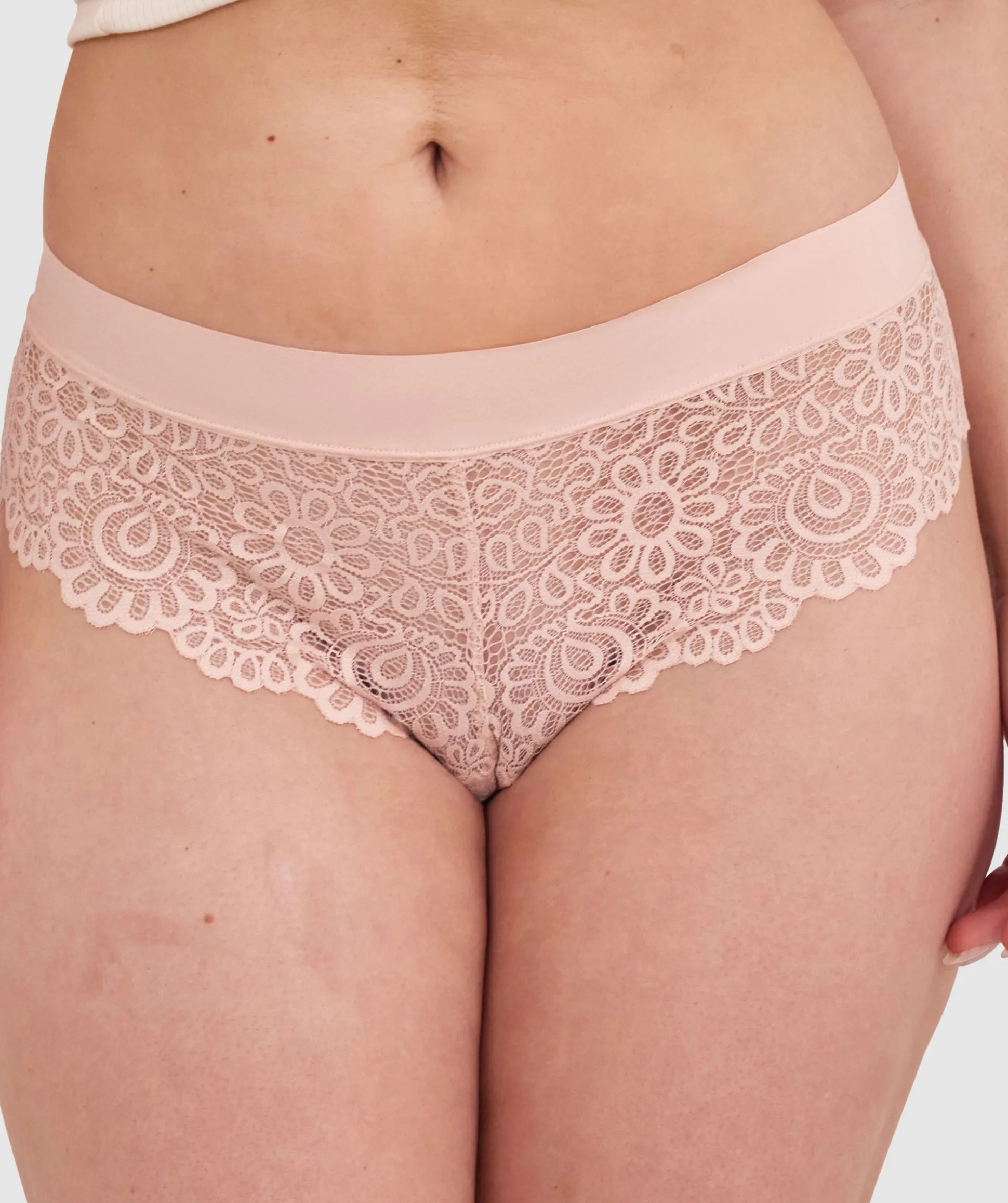 Audrey Brazilian Knicker-Blush Pink