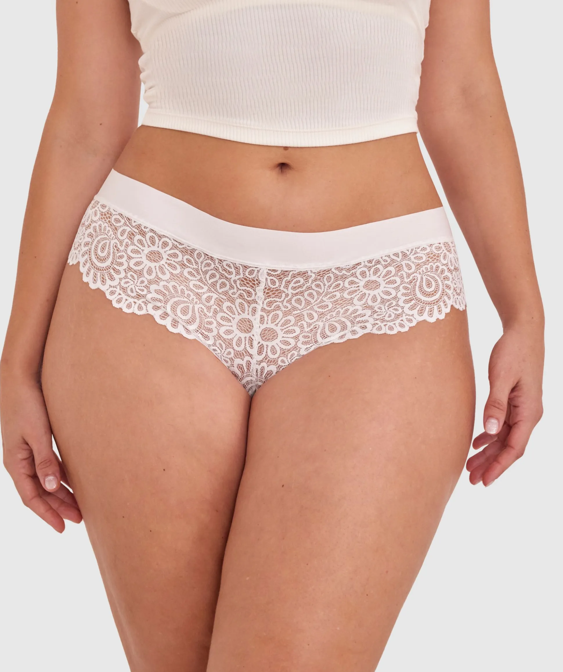 Audrey Brazilian Knicker - Ivory