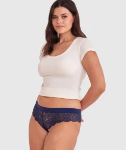 Audrey Brazilian Knicker - Navy