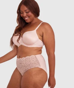 Audrey Full Brief Knicker - Blush Pink