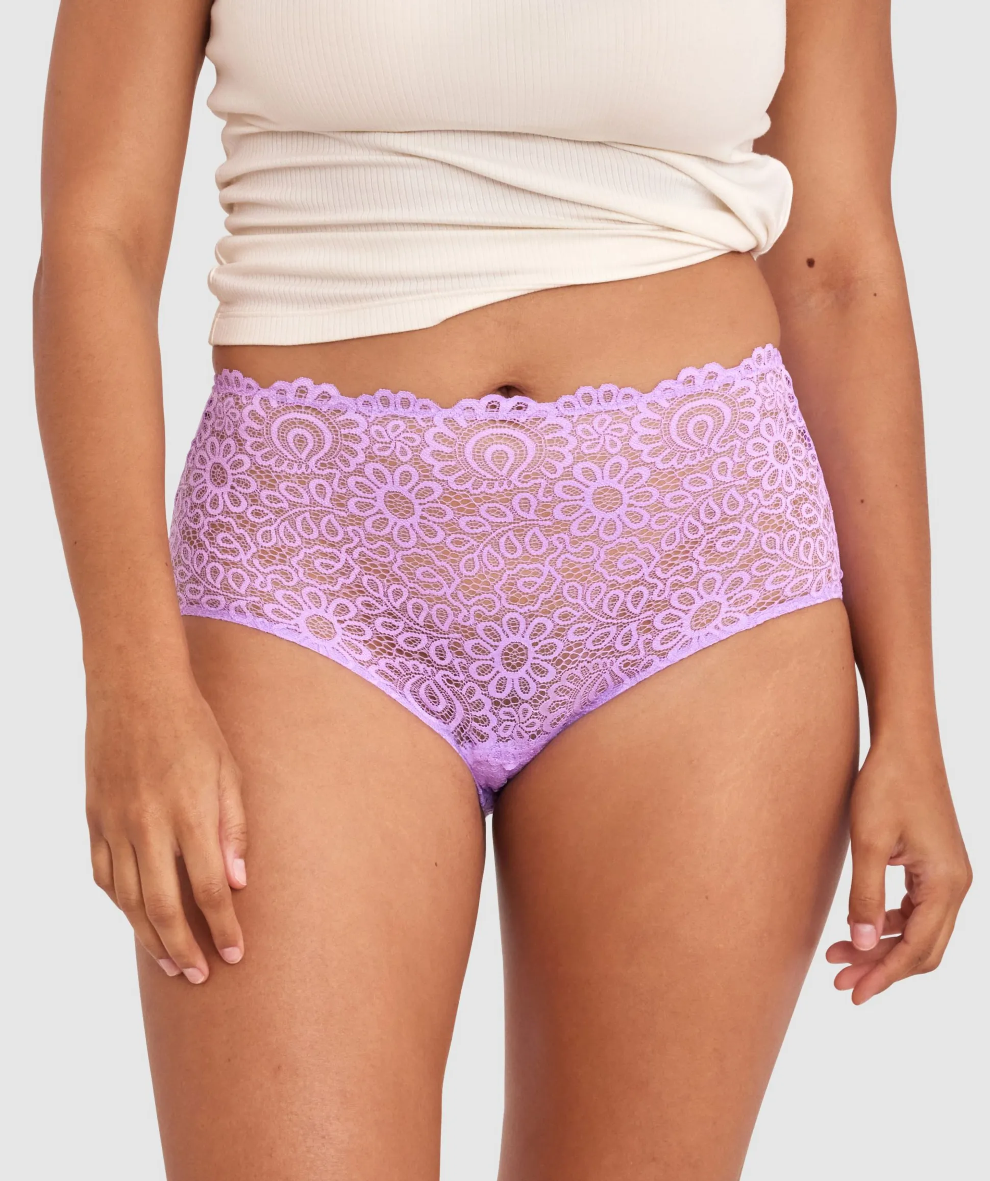 Audrey Full Brief - Light Purple