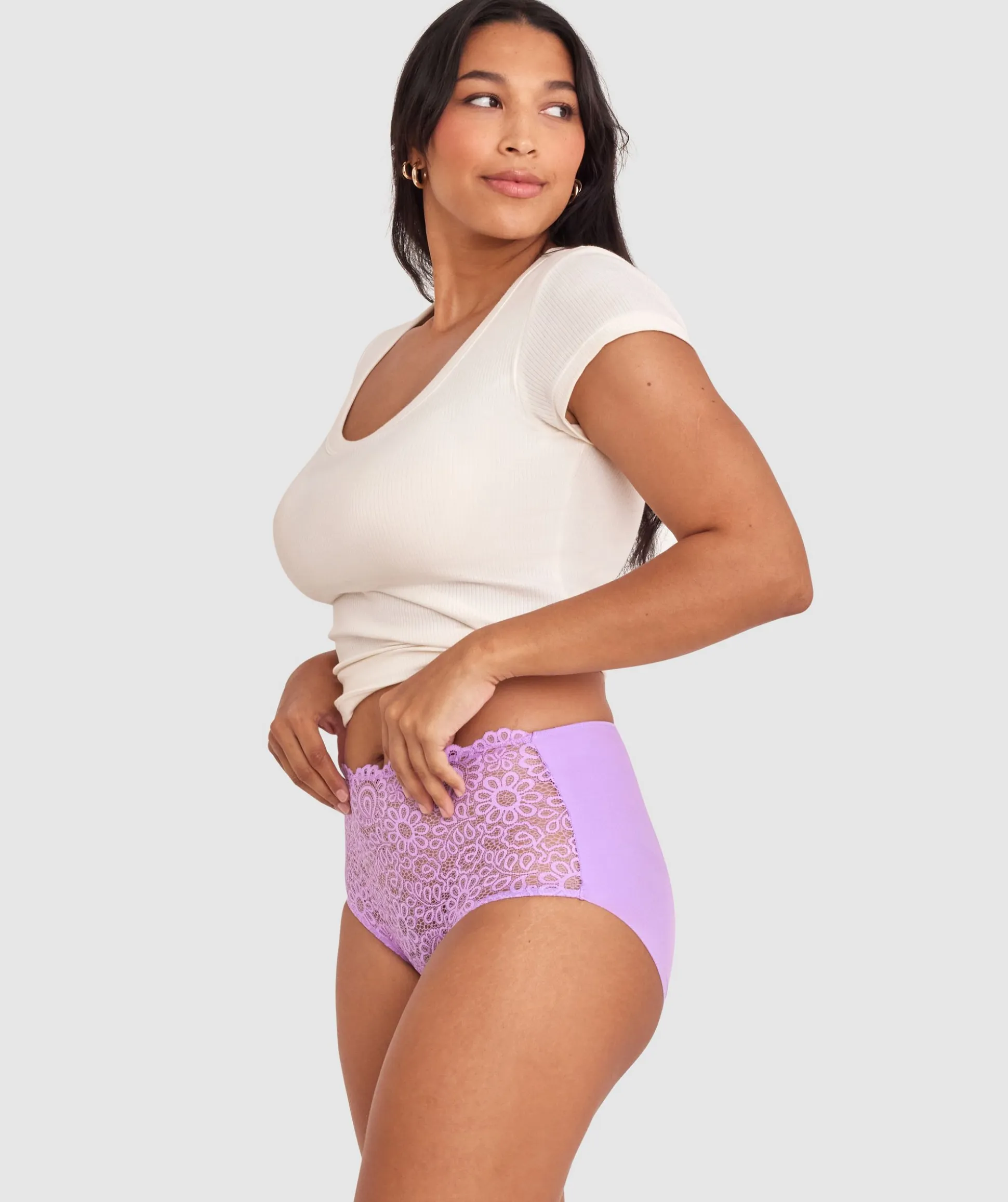 Audrey Full Brief - Light Purple