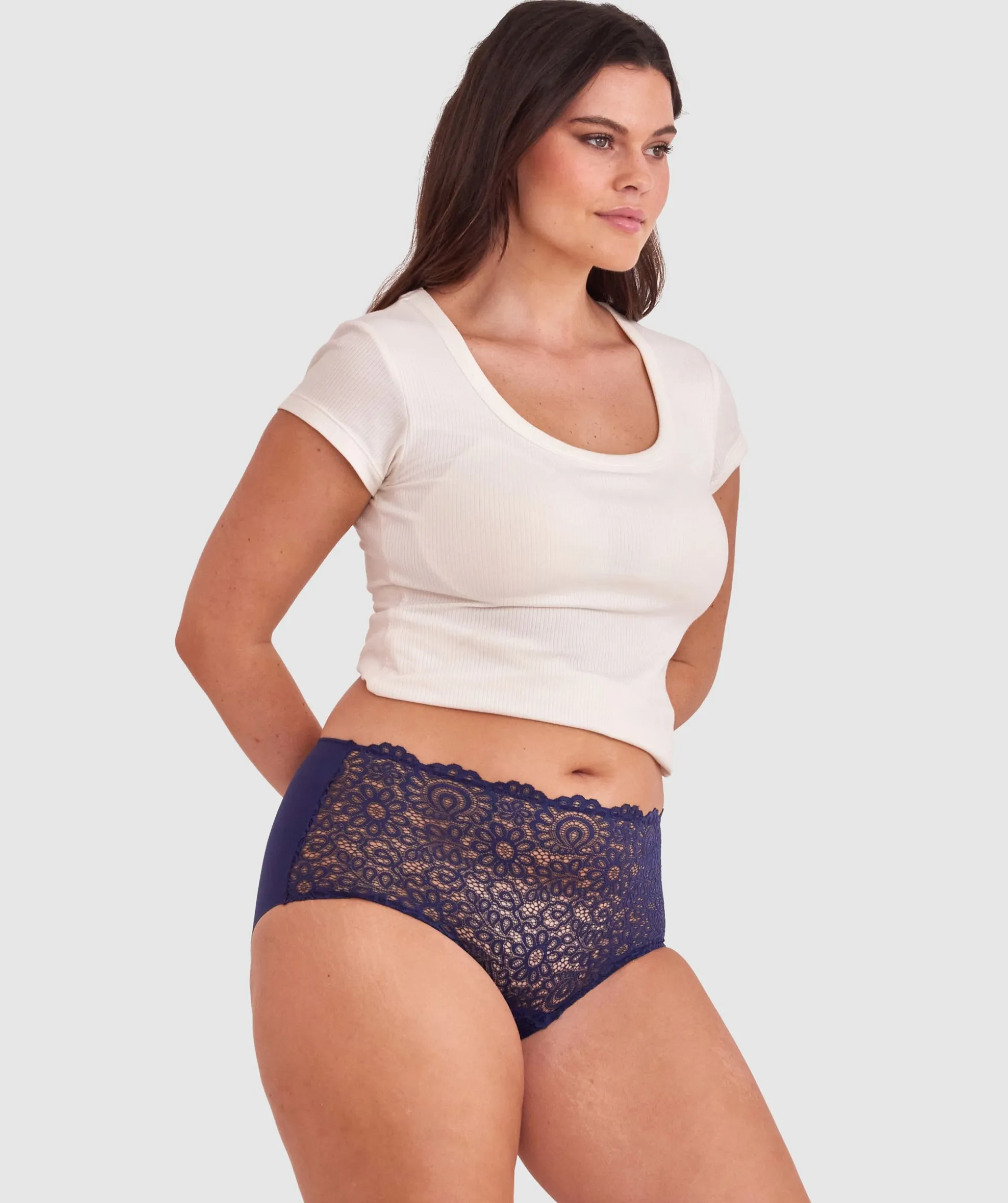 Audrey Full Brief - Navy
