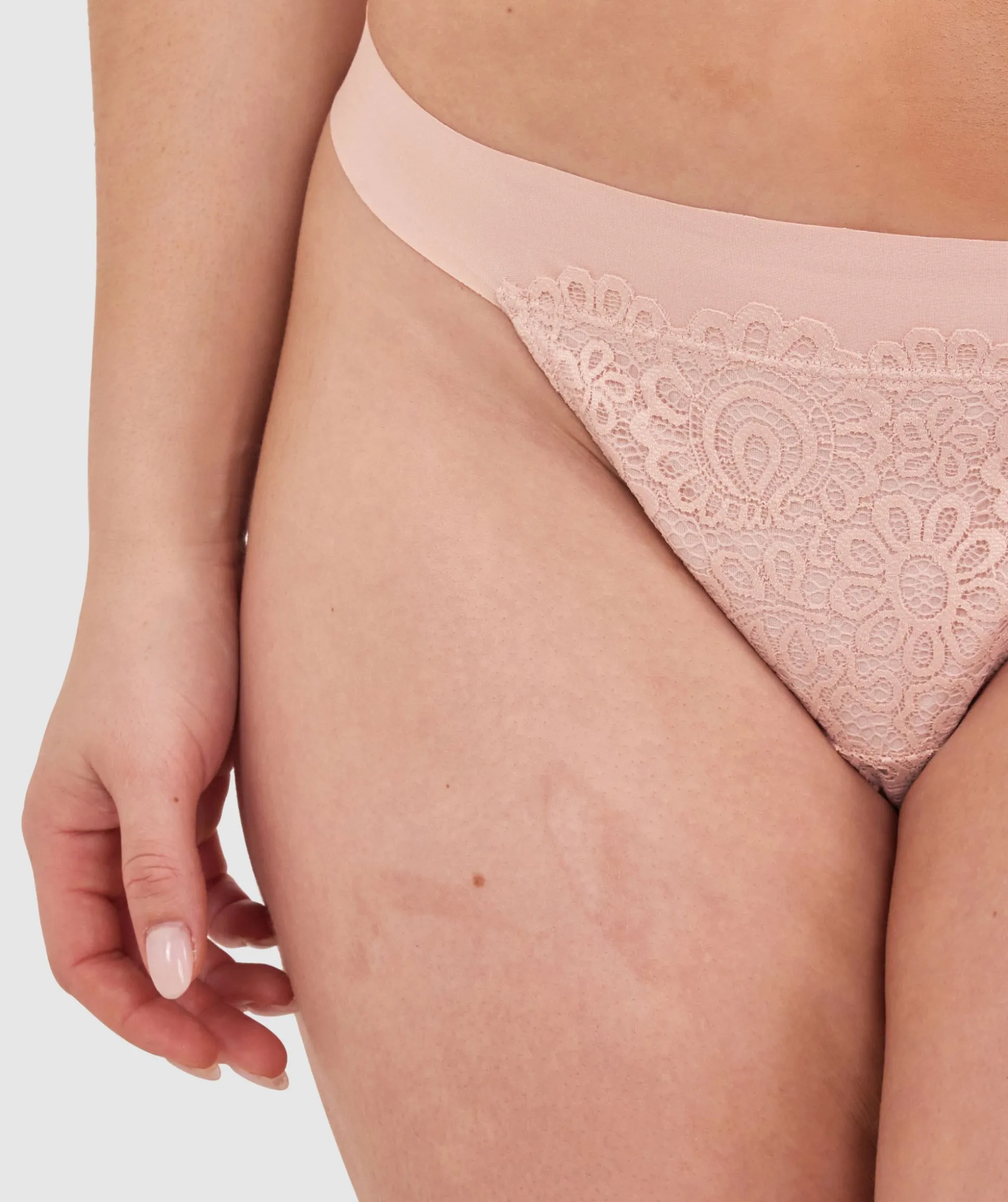 Audrey G String-Blush Pink