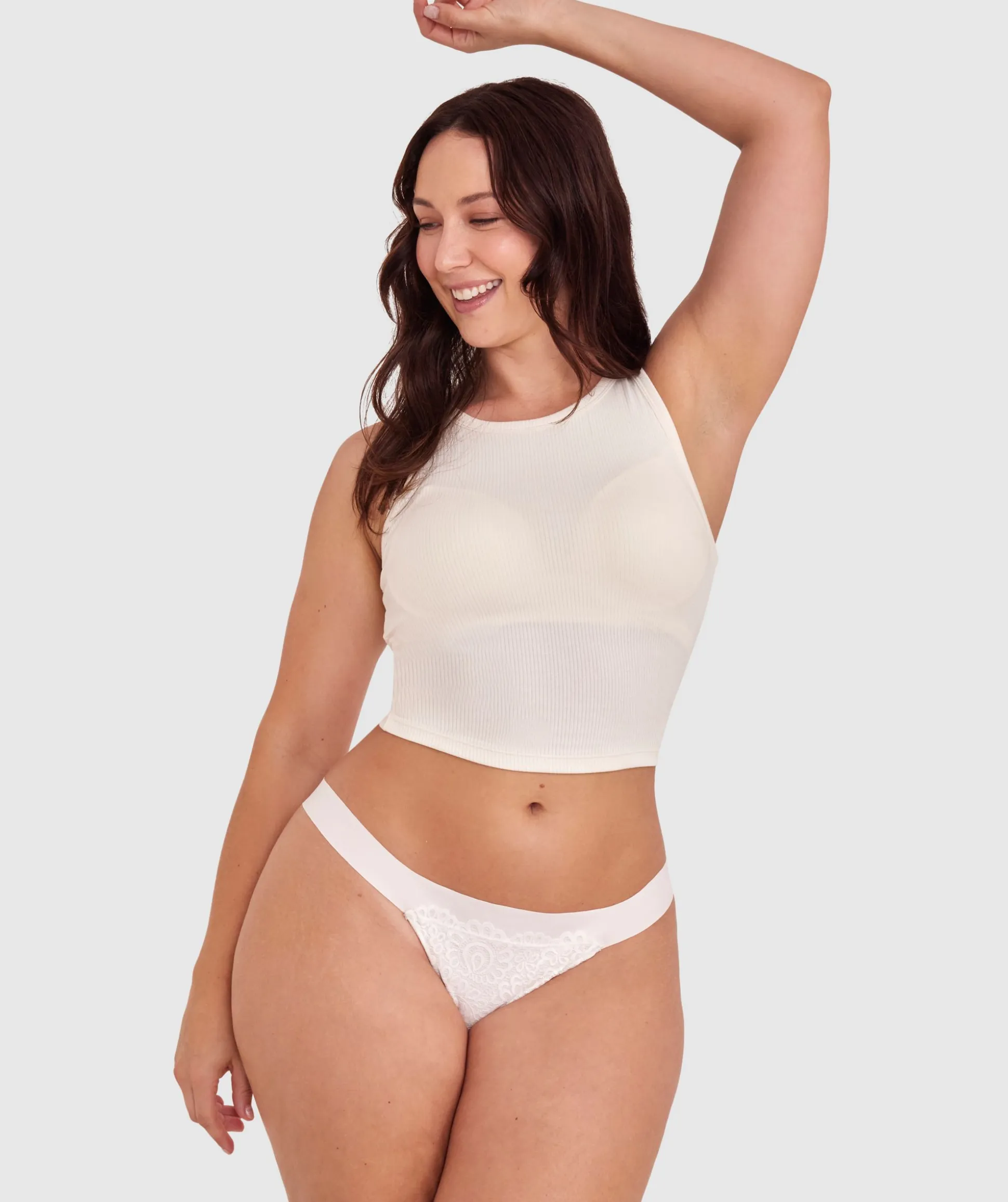 Audrey V String - Ivory