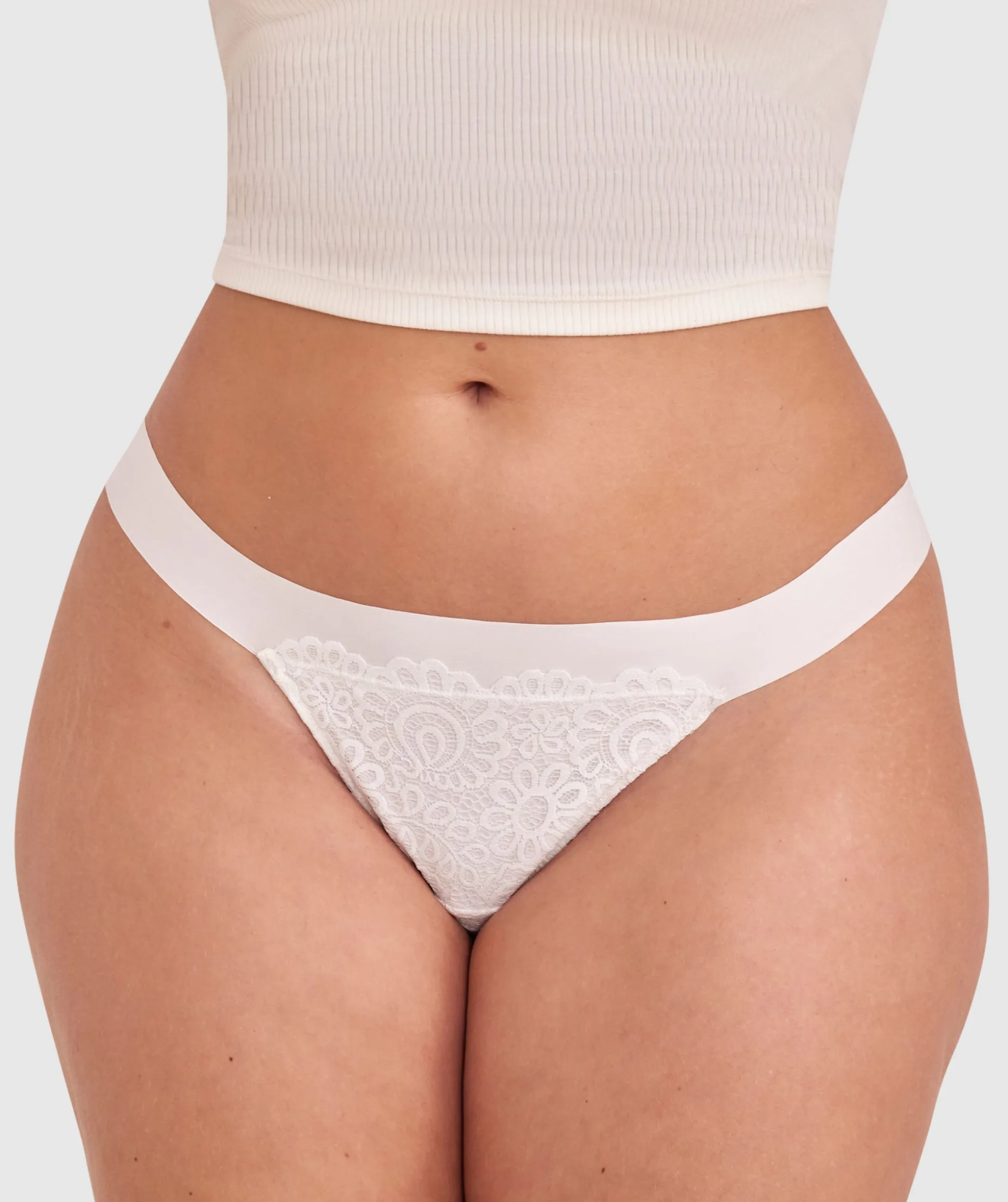 Audrey V String - Ivory