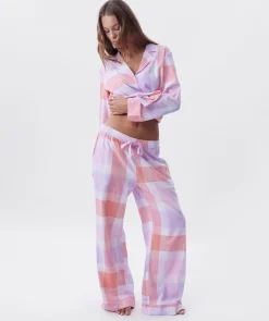 Azlin Long Pant - Print Check