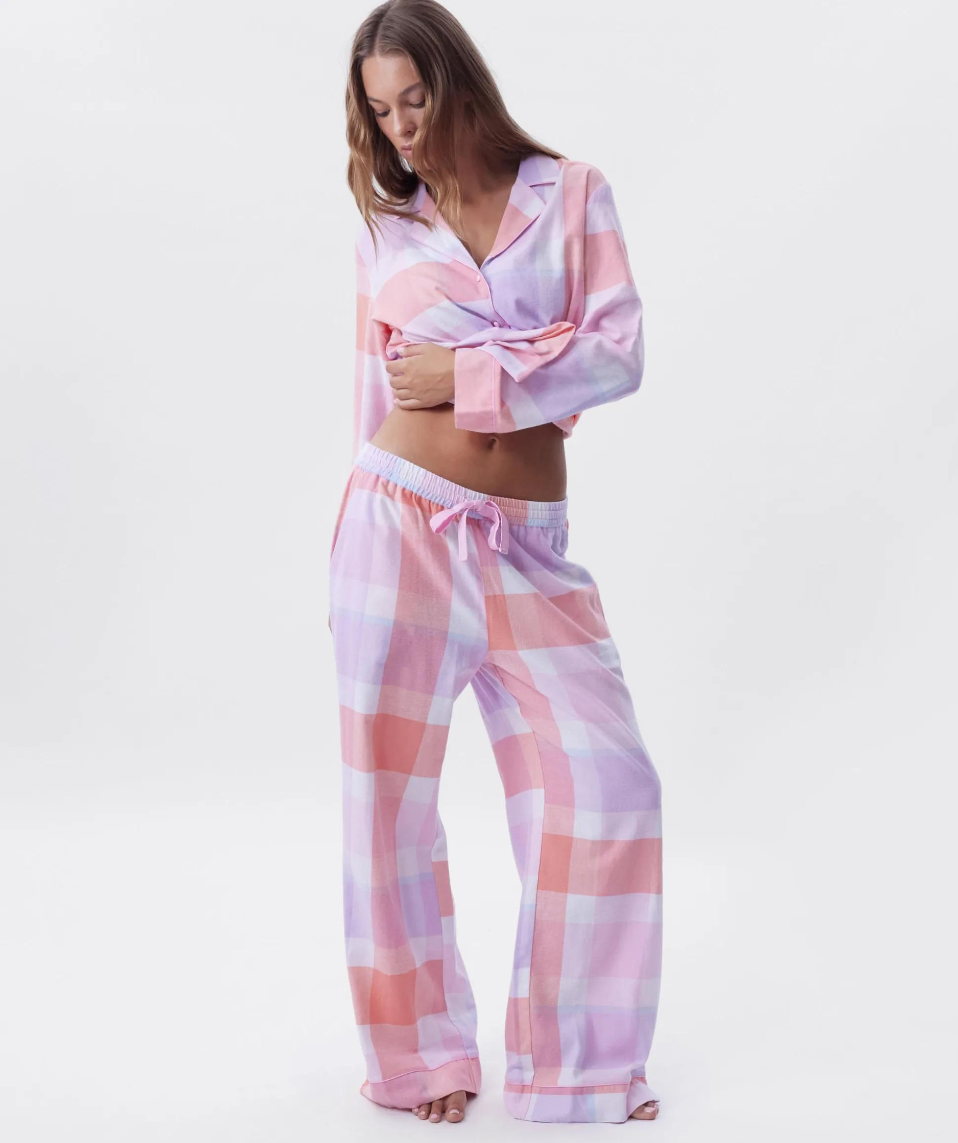 Azlin Long Pant - Print Check