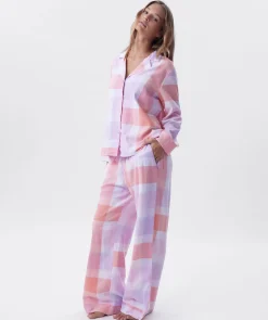 Azlin Long Sleeve Shirt - Print Check