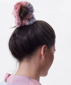 Azlin Scrunchie-Print Check / Pink