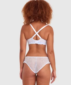Beatrix Bra - Pale Blue/Pink