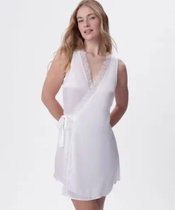 Bella Short Wrap Slip - Ivory