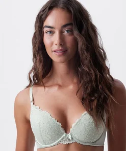 Bethany Essentials Double Push Up Bra - Light Green