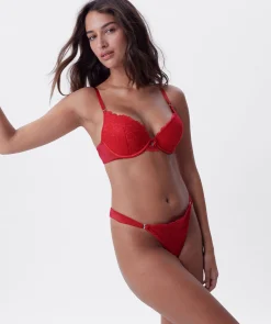 Bethany Essentials Double Push Up Bra - Red