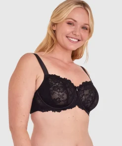 Bethany Essentials Full Coverage Underwire Bra - Black