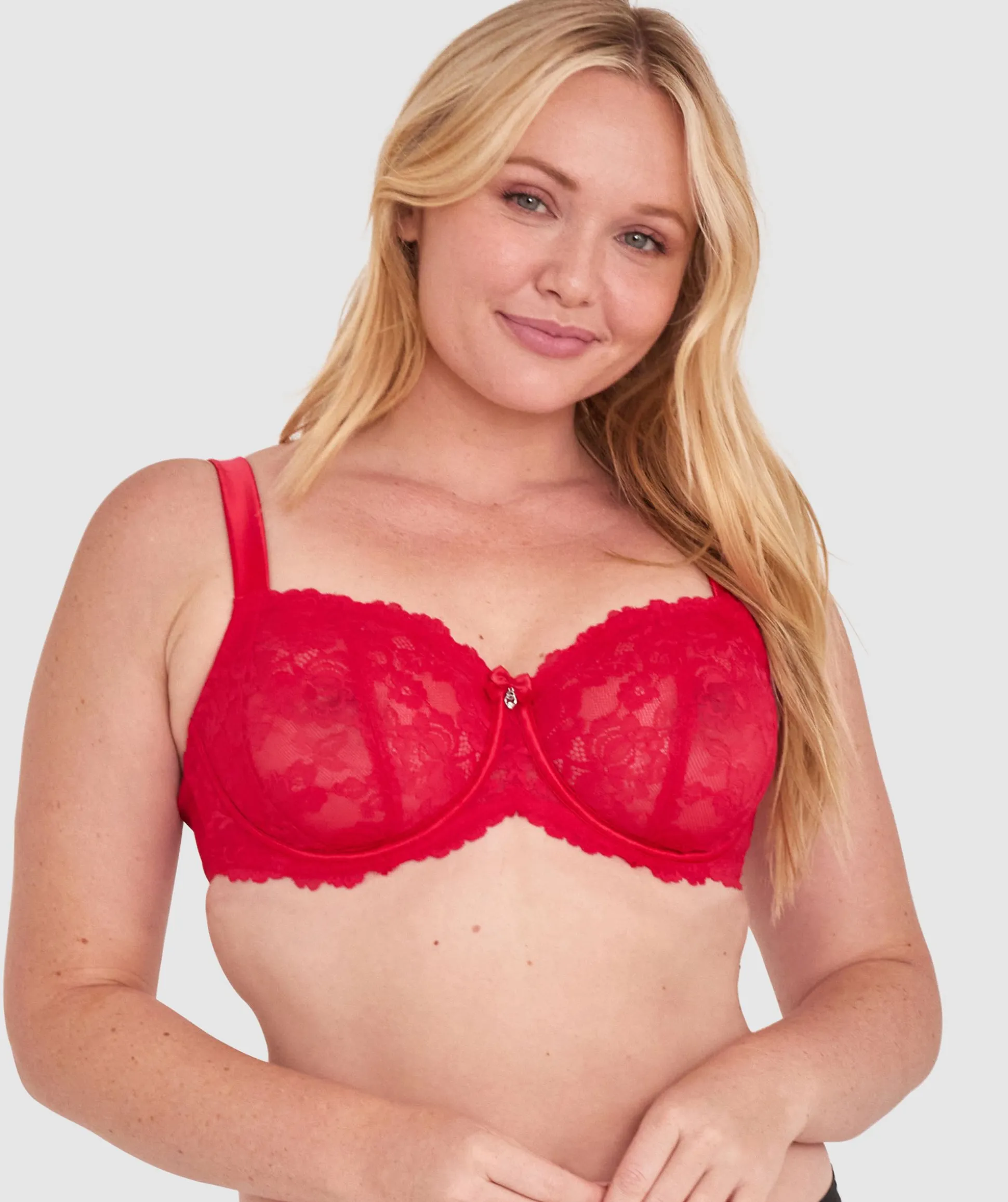 Bethany Essentials Full Coverage Underwire Bra - Red