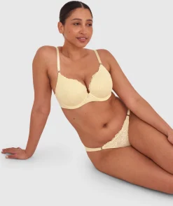 Bethany Essentials Full Cup Bra-Yellow