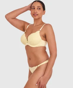 Bethany Essentials Full Cup Bra-Yellow