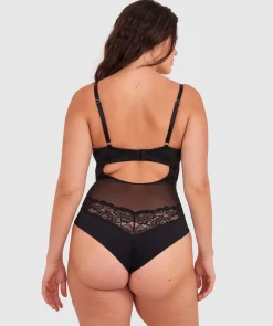 Bethany Essentials Push Up Bodysuit - Black