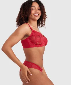 Bethany Full Cup Underwire Bra - Red