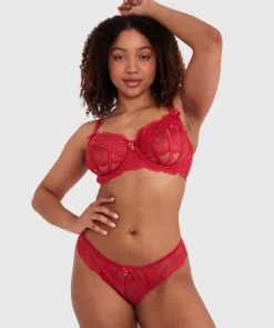 Bethany Full Cup Underwire Bra - Red