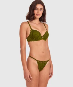 Bethany Push Up Bra - Khaki
