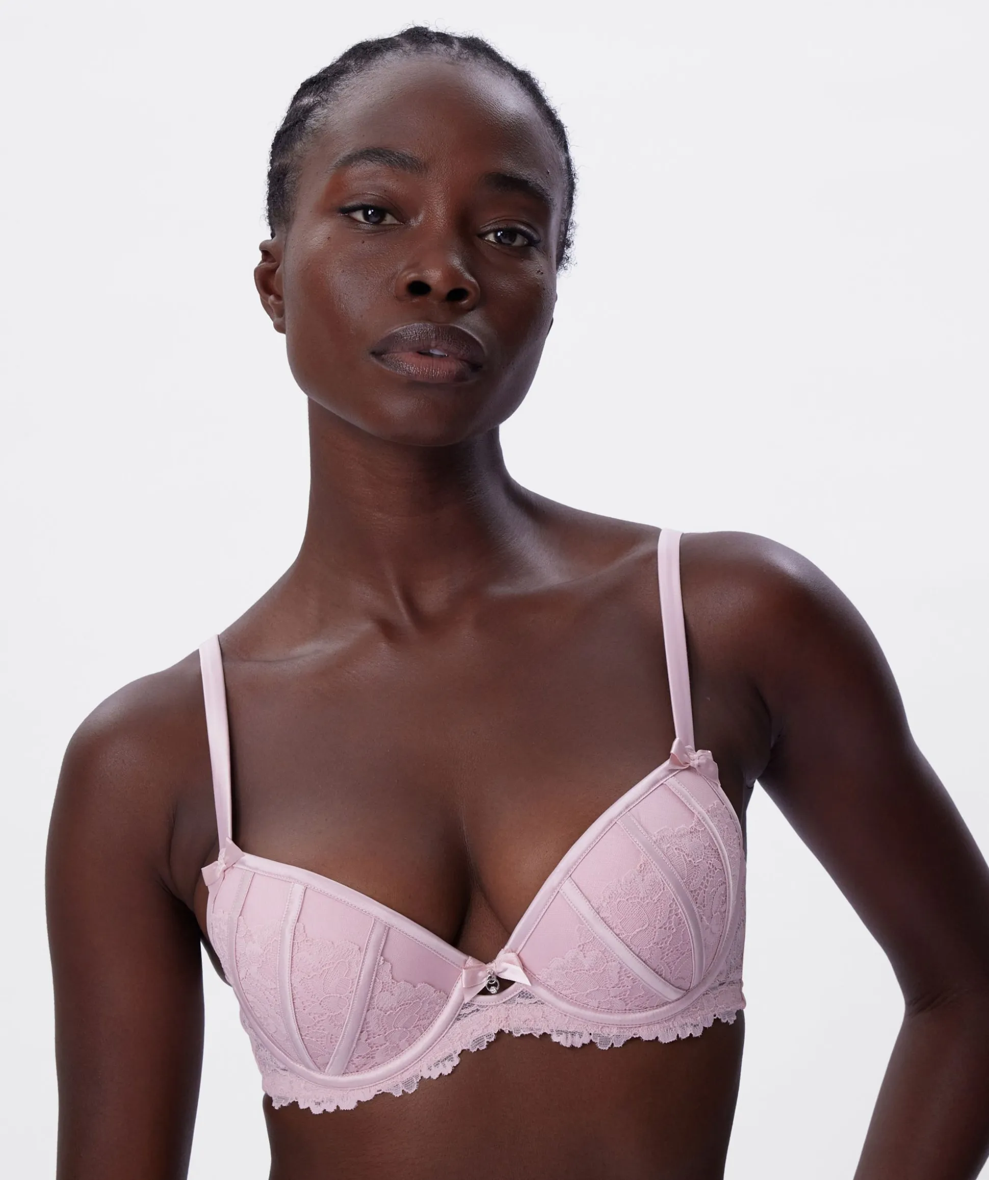 Bethany Push Up Bra - Light Pink