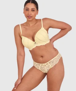 Bethany Push Up Bra-Light Yellow