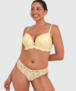 Bethany Push Up Bra-Light Yellow