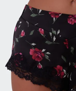 Bethany Short - Print Floral/Black