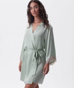 Bethany Short Wrap - Light Green