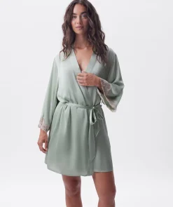 Bethany Short Wrap - Light Green