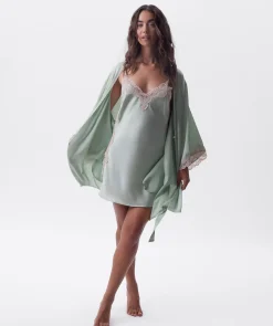 Bethany Short Wrap - Light Green