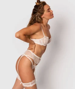 Bethany Suspender - Ivory