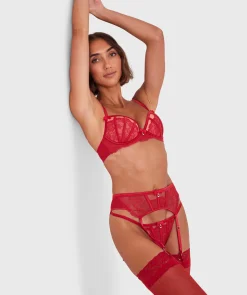 Bethany Suspender - Red