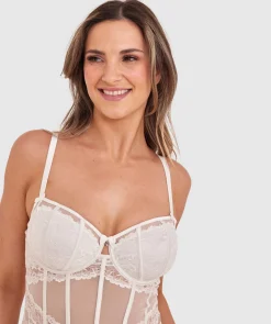 Bethany Underwire Bodysuit - Ivory