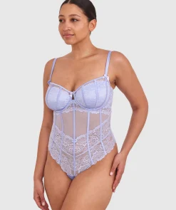 Bethany Underwire Bodysuit - Pale Blue 1