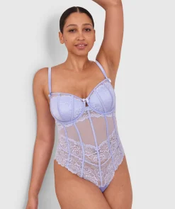 Bethany Underwire Bodysuit - Pale Blue 1