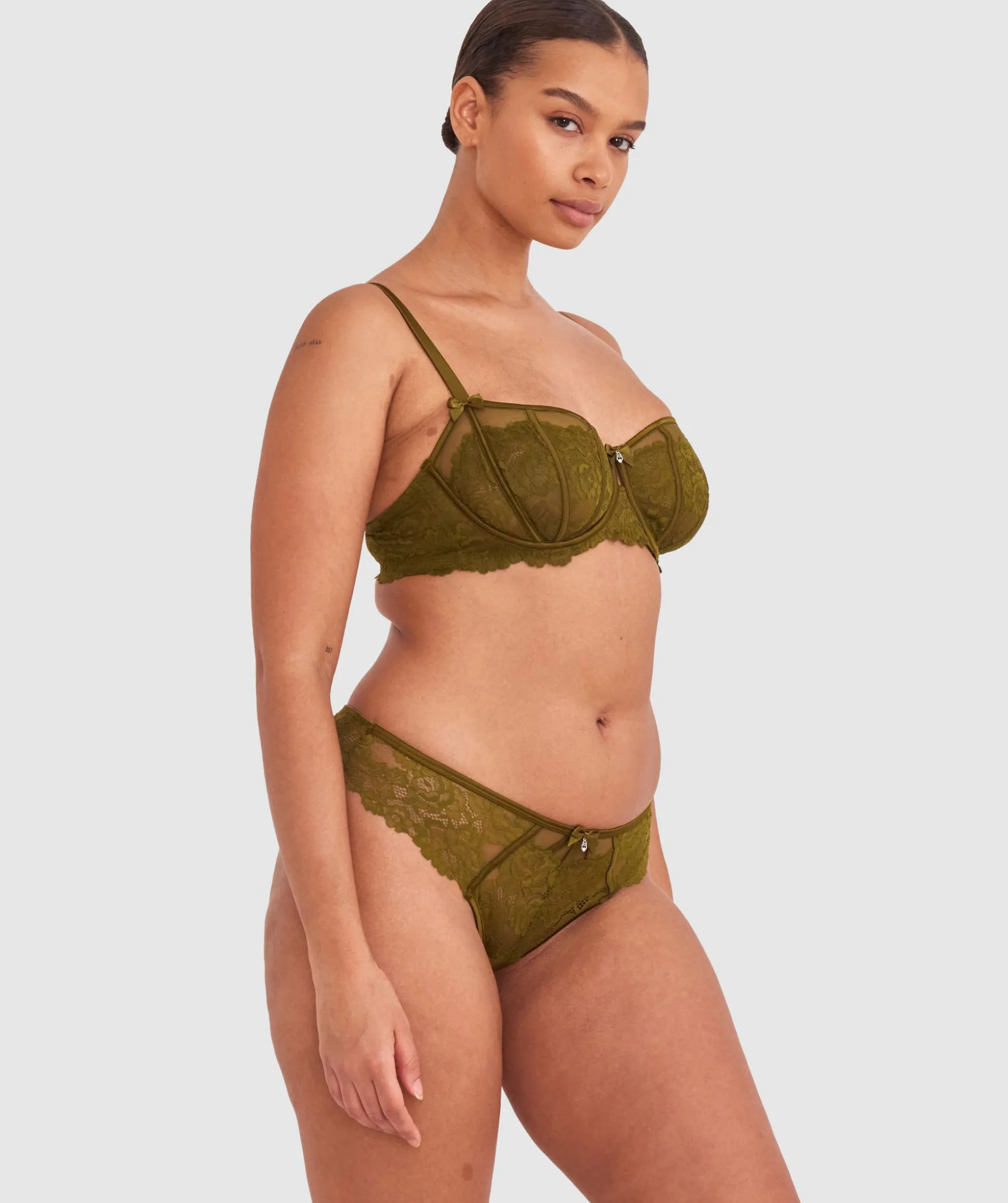 Bethany Underwire Bra - Khaki