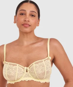 Bethany Underwire Bra-Light Yellow